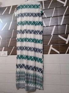 Casual V-Neck Striped Maxi Dress