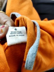 Orange Graphic Hoodie