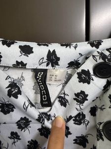 Floral Print Button-Up Dress