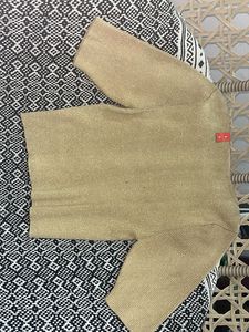 Sparkly Gold Knit Top