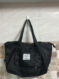 Large Black Travel Duffel Bag