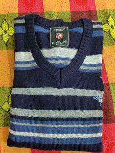 Striped V-Neck Sweater