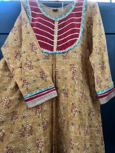 Beautiful Yellow Floral sharara set