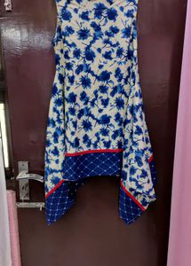 Asymmetric Cotton Kurta ( L Size )