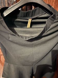 Stylish Black Peplum Skirt