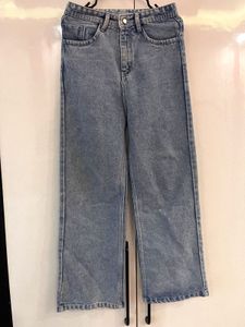 High-Waisted Wide Leg Jeans