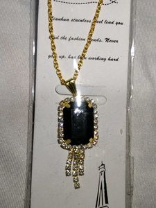 Elegant Black Stone Necklace