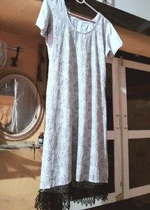 White Kurti Set