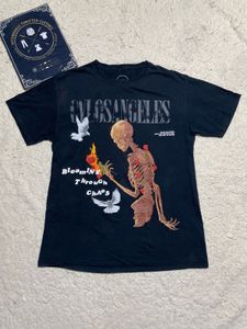 Goth Skeleton Graphic T-Shirt
