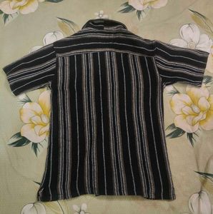 Men's Striped Short Sleeve Shirt