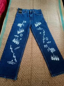 branded streight Blue Denim Jeans