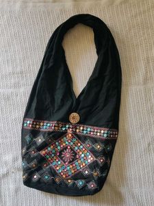Bohemian Embroidered Sling Bag