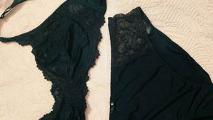 Very Sexy And Beautiful Satin Bra With Brief