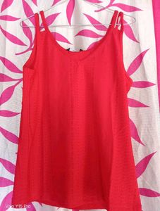 Stylish Red Cami Top || Beautiful dress