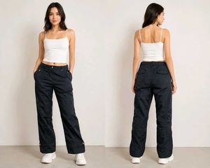 Stylish Women's Black Cargo Pants