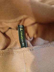 Women's Peach Joggers with White Accents