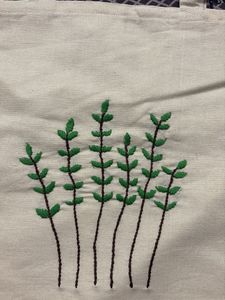 Embroidered Tote Bag