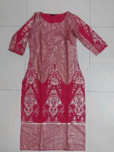 Elegant Pink Kurta with design for women