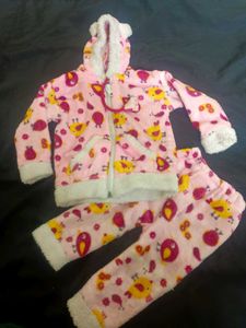 Cute Pink Sweater Pajama Set