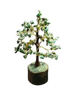 Powerful GreenJade SemiPrecious Gemstone Tree