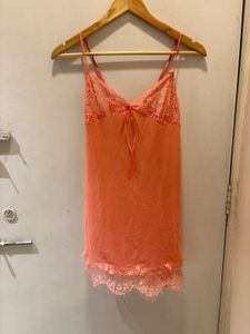 Peach Lace Trim Nightie