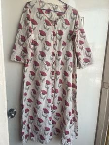 Beautiful pure Cotton Kurta with Floral Print