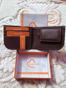 Being Human Men's Brown Leather Wallet