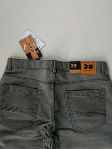 CROSSHATCH Men's Grey Denim Jeans