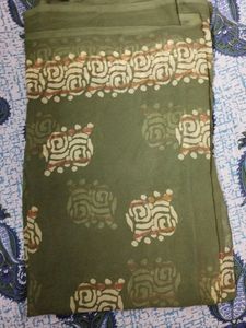 Olive(green) Colour Saree