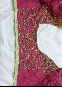 Pink Bridal Heavy Blouse