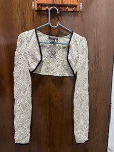 Sheer Lace Bolero Jacket