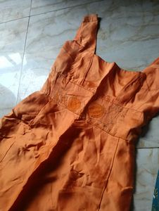Vibrant Orange Maxi Dress
