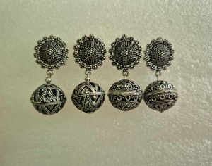 Customized Bohemian SilverJhumka Earrings-Unused