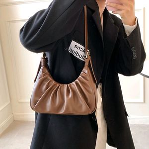 Women's Baguette Pleated Handbag