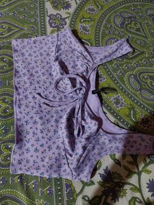 Floral Tie-Front Crop Top baby doll to