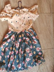 Girls' Floral &amp; Polka Dot Dress