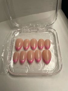 Pink French Tip Press-On Nails