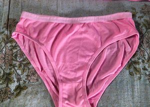 Pink Bra and Panty Set