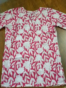 Vibrant Pink Floral Kurta