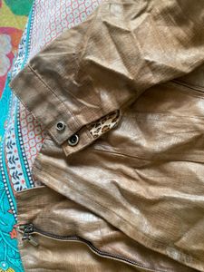 Stylish Snake Skin Faux Leather Jacket