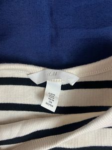 Striped H&amp;M crop top