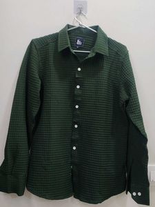 Stylish Green Checked Shirt