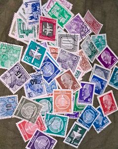 65 Vintage East Germany Stamp Collection