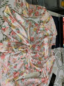 Beautiful Floral Print Ethnic Gown