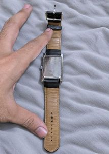 Original Titan Black Dial Tank Watch