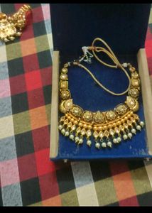 Kundan Necklace Earring Set