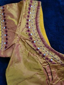 pattu embroidered blouse