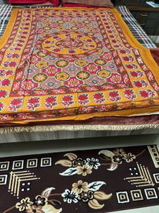 Vibrant Floral Print Bedsheet