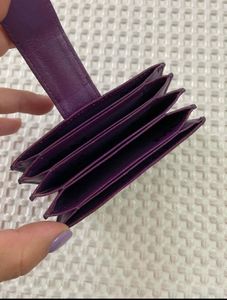 Authentic MCM Purple Leather Wallet + Card holder