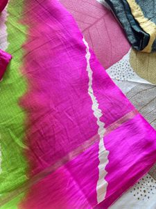 Vibrant Tie-Dye Saree